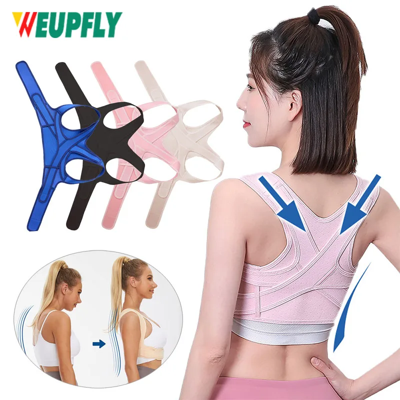 Posture Corrector for Women and Men, Adjustable Upper Back Brace, Providing Pain Relief from Lumbar, Neck, Shoulder,and Clavicle