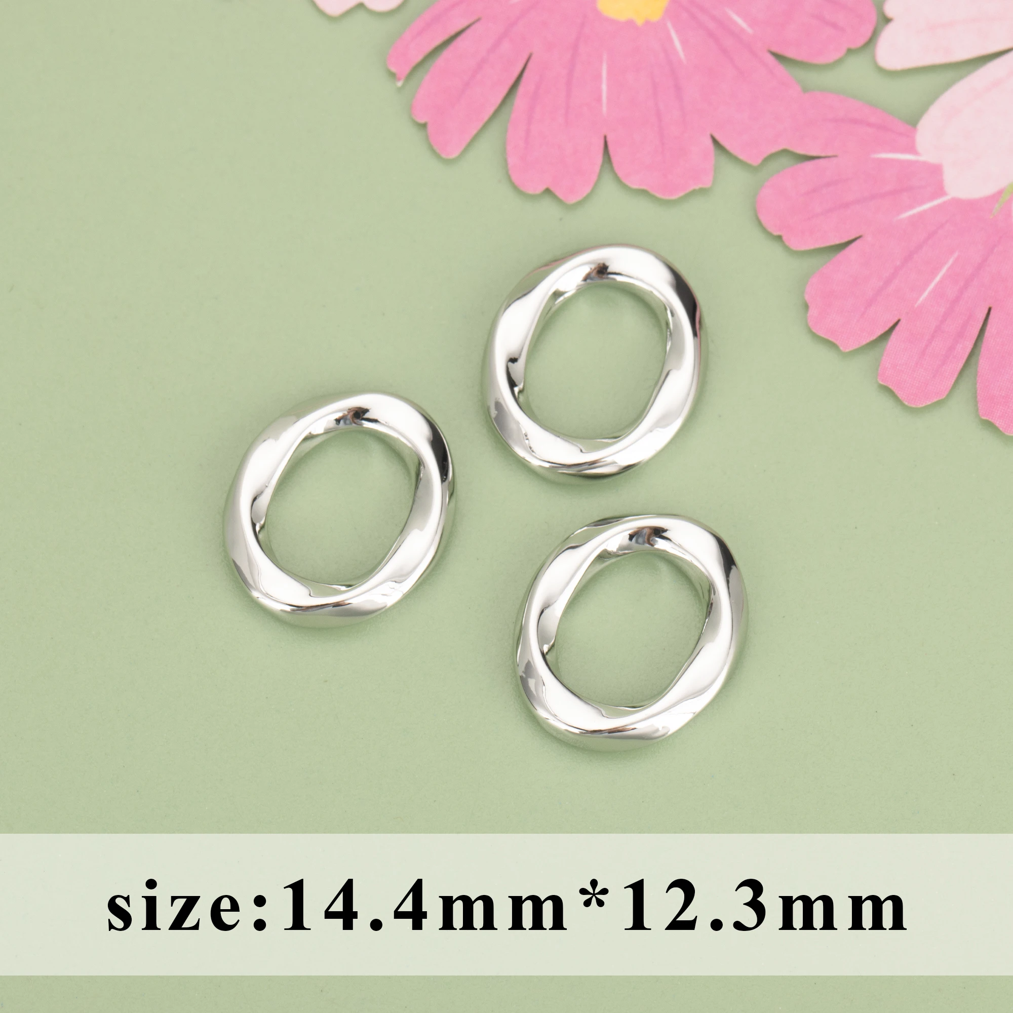 YEGUI M1127,jewelry accessories,connector hooks,18k gold plated,copper metal,rhodium plated,hand made,jewelry making,10pcs/lot