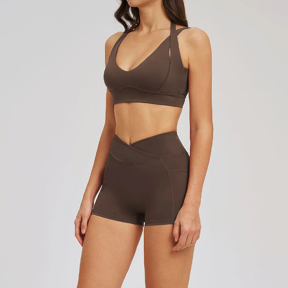 

Комплект для йоги: спортивные топы и леггинсы для женщин, комплект для фитнеса, комплект для йоги с эффектом пуш-ап