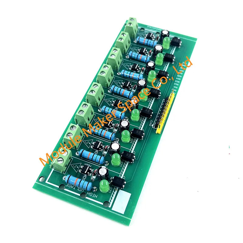 AC 220V 8 Channel MCU TTL Level 8 Ch Optocoupler Isolation Test Board Isolated Detection Tester PLC Processors Module