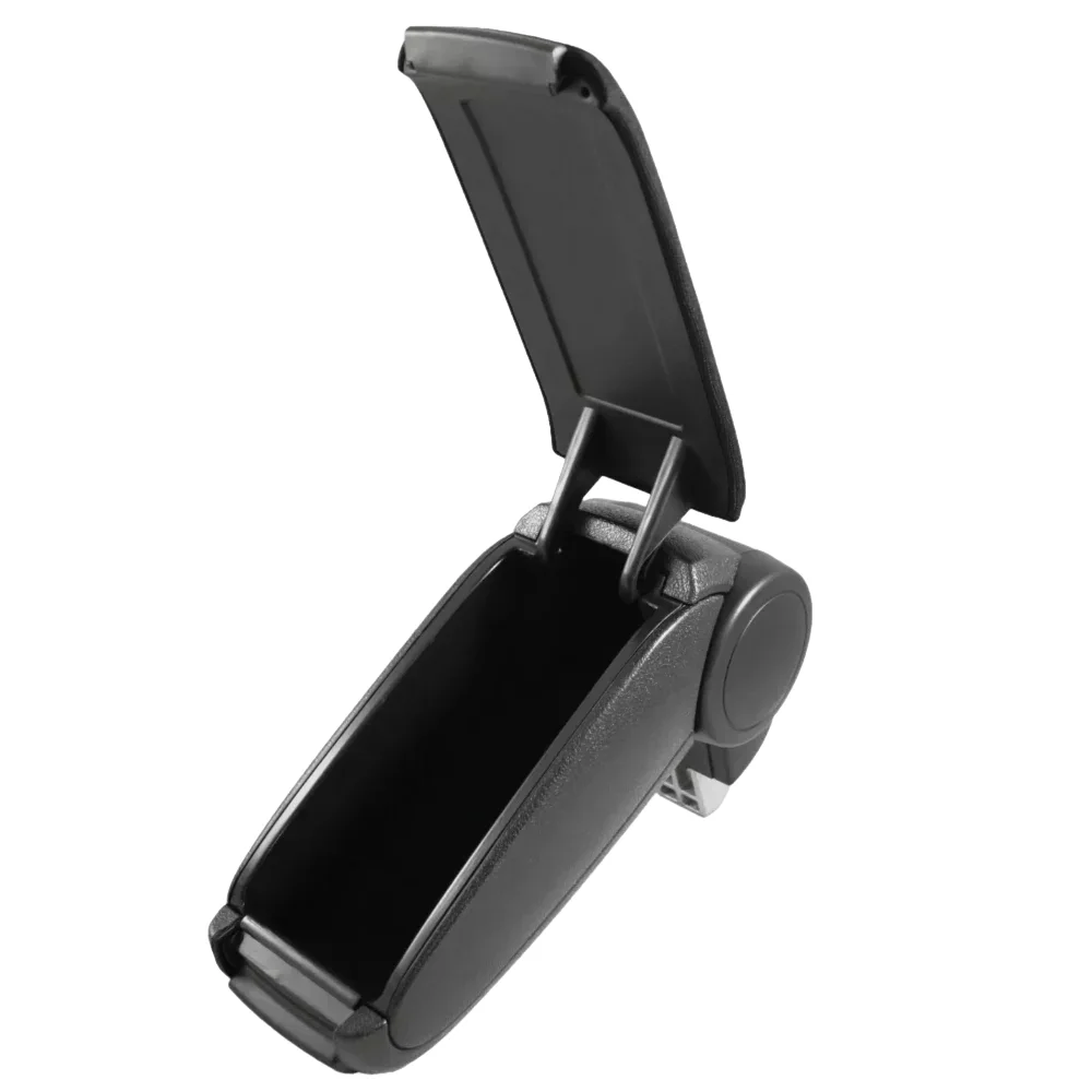 For Peugeot 301 2013-2016 Center Console Armrest Storage Box Black Leatherette / Fabric LHD Car Interior Accessories