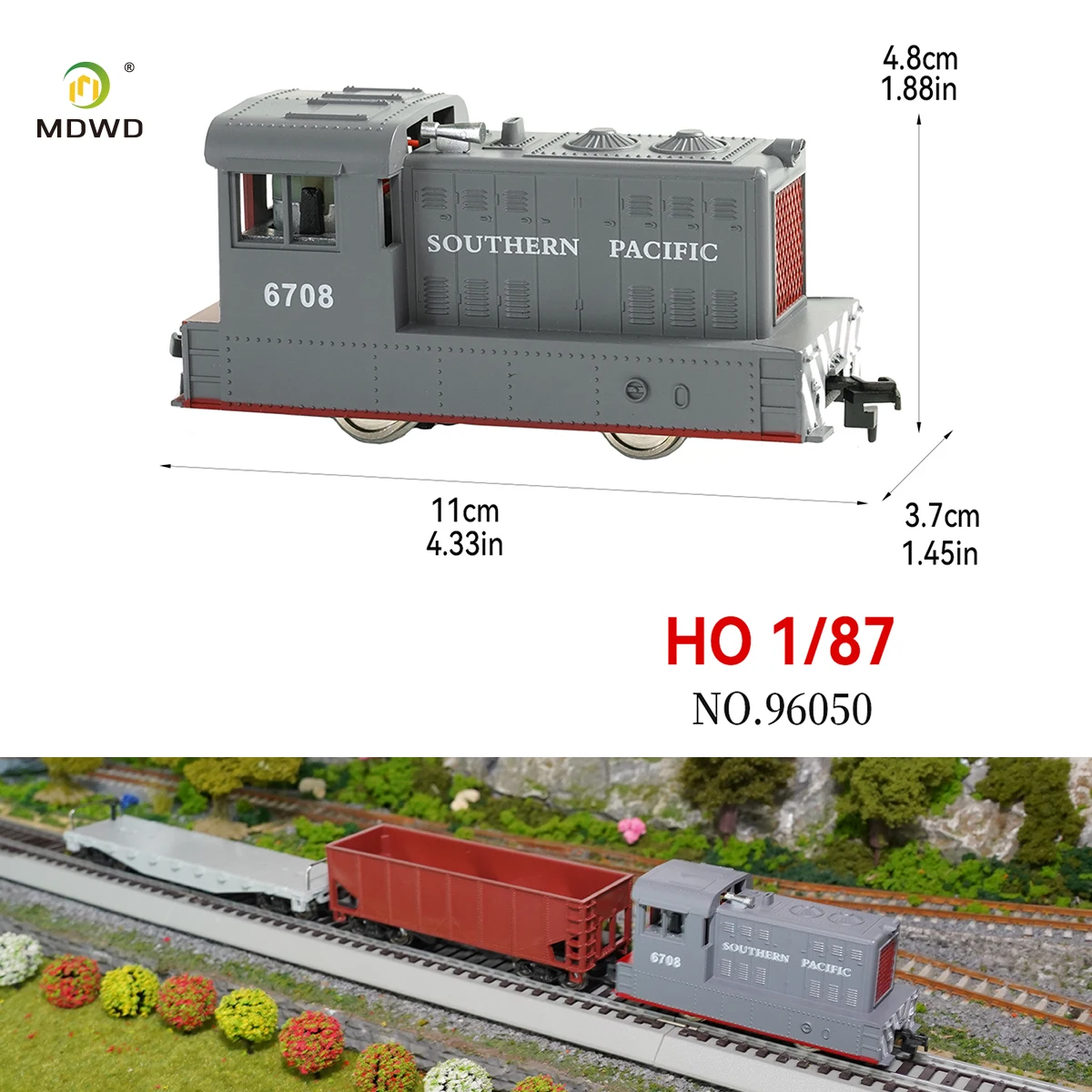 

Тип HO 1/87 MDT Power Diesel Locomotive 96050, электрическая гусеничная игрушечная модель поезда для мальчиков, модель железной дороги, подарок