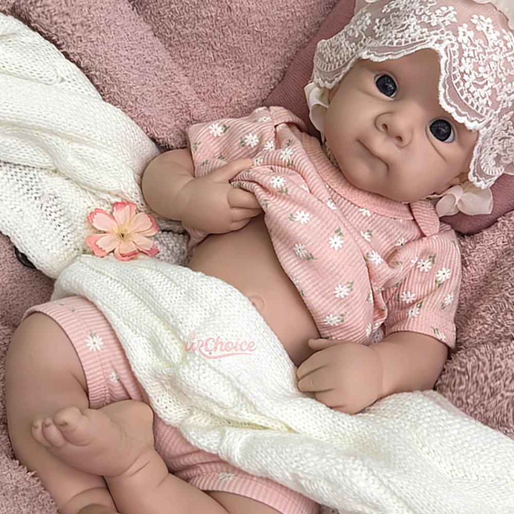 

Weighted Baby Girl 20" Waterproof Lifelike Full Silicone Reborn Dolls Betty Open Mouth Silicone Bebe Reborn Girl Artists Gift