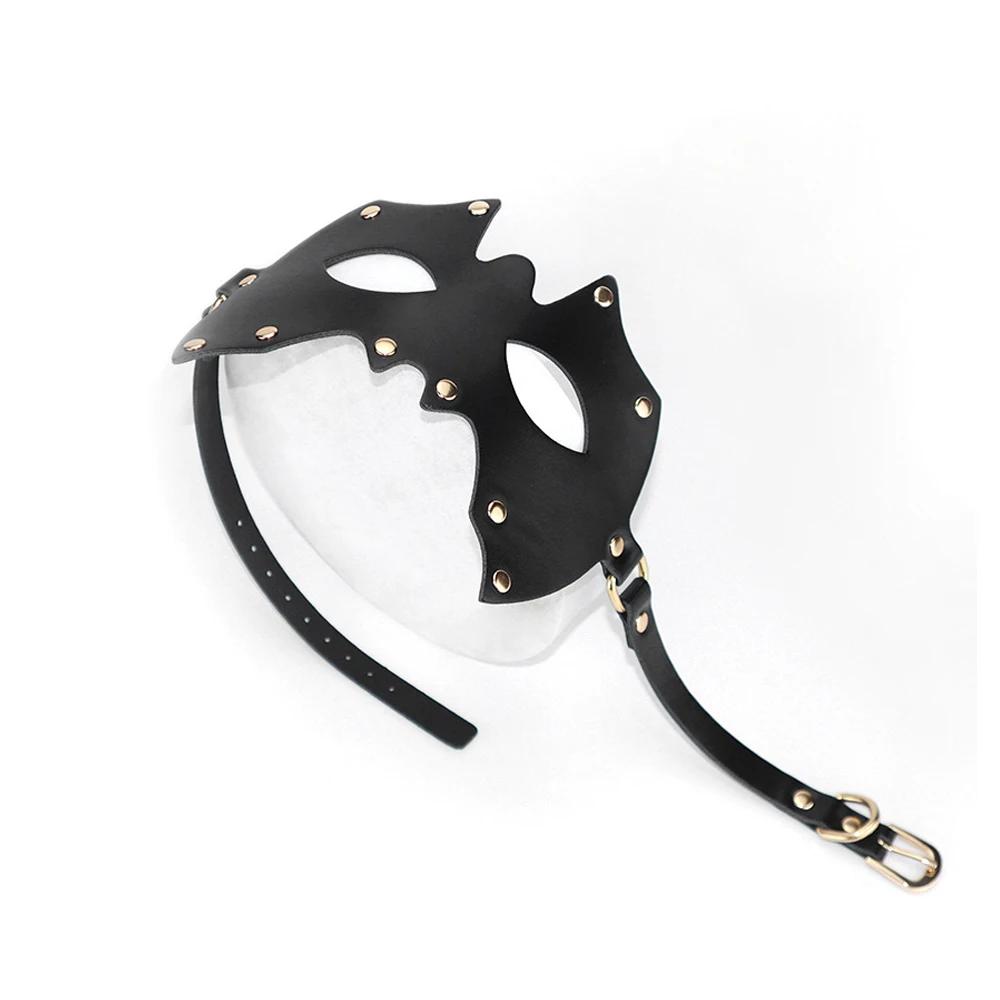 Erwachsene Fledermaus Form Auge Gesicht Maske Cosplay Frauen Männer Pu Leder Masken Halloween Maskerade Karneval Bar Dress Up Party Kostüm Requisiten