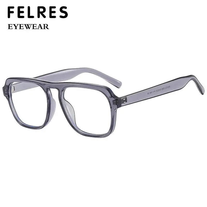 Men Retro Oval Anti Blue Light Reading Glasses Prescription Glasses Women Optical Glasses Single Focus Presbyopic Glasses FELRES