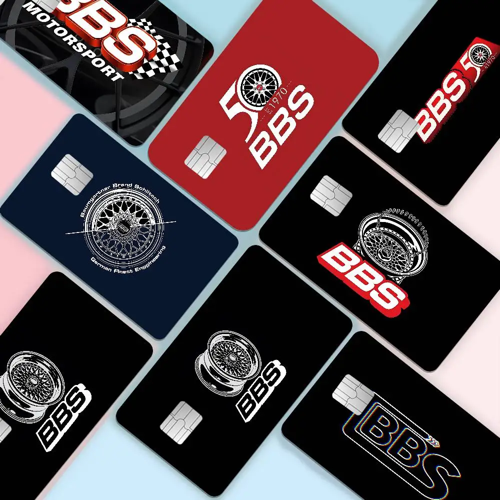 BBS LOGO 2024 Anime Cartoon Skin Stickers Film Tape Case For Big Credit Debit Card Front Side