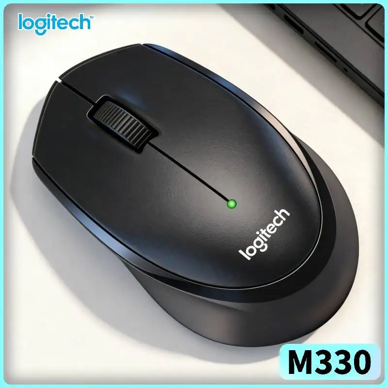 Logitech M330 Silent Wireless Mouse Cable Free Remove Tangled Wires Tidy Workspace For Home Dorm Office Computer