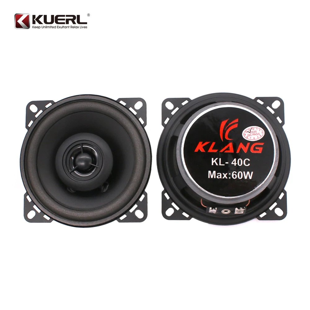 

Оптовая продажа автомобильных коаксиальных динамиков 4 дюйма K-40C, 4-омные четырехполосные автомобильные динамики, профессиональные автомобильные аудиодинамики (1 пара)