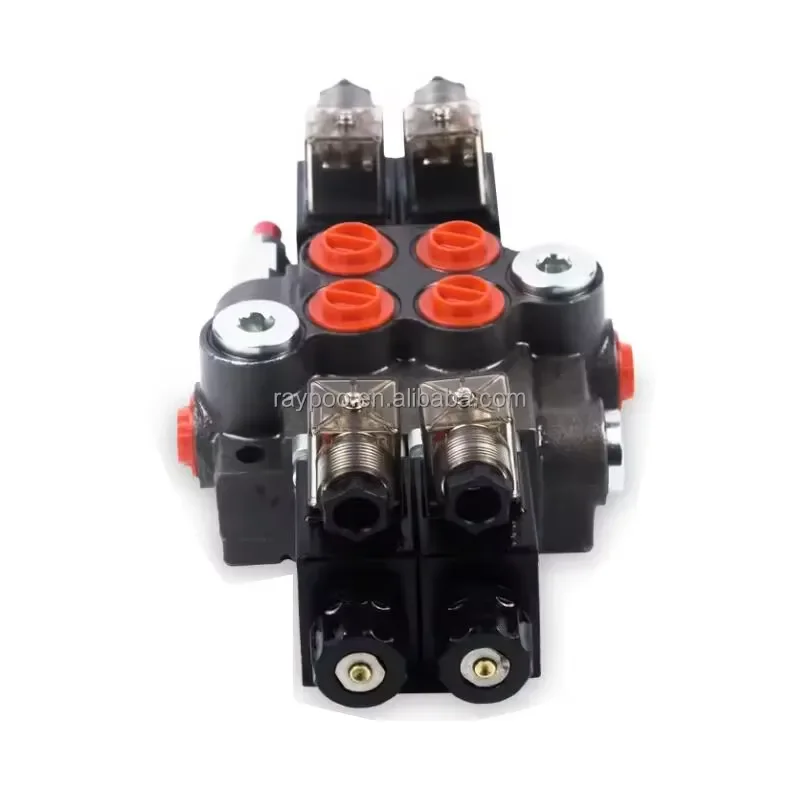 Z80 Series 2 Spools Solenoid Directional Control Valve 3600 PSI 10 GPM Rating Hydraulic Valves