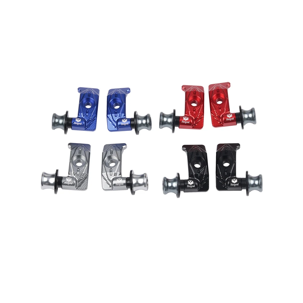 Roda traseira garfo eixo swingarm carretéis deslizante, stand pegar acessórios, ajustador de corrente para Yamaha MT07, FZ07, FZ, MT 07, 2014-2024