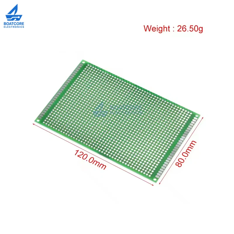 1PCS 8x12cm Double Side Prototype Plate 80x120mm Universal Board Protoboard for Electronic Components