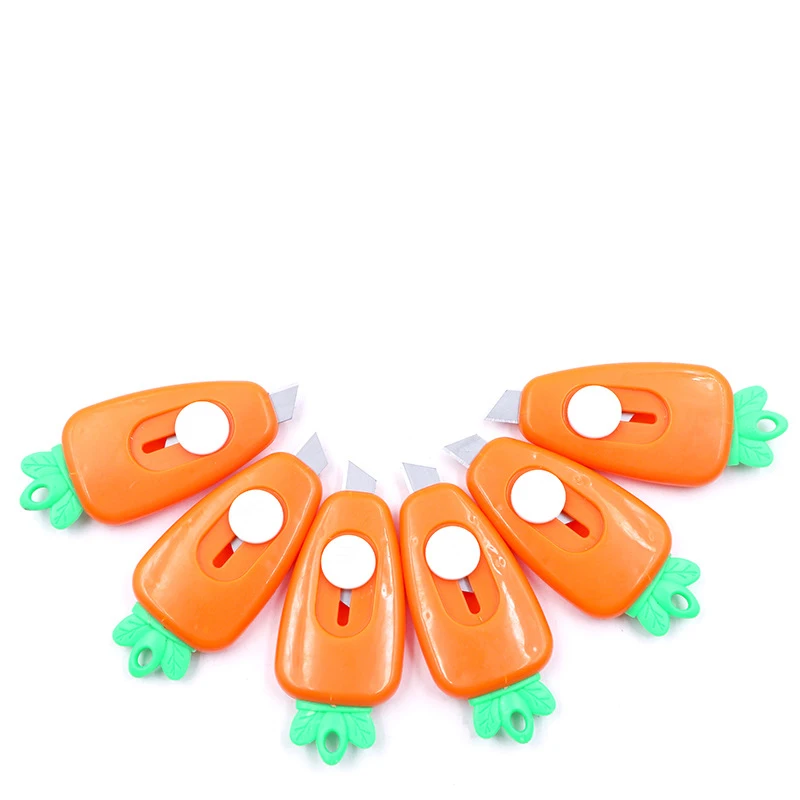 1Pcs Mini Tasche Karotte INS Utility Messer Box Cutter Messer Papier Cutter Kunst Utility Messer Papier Cutter Handwerk Verpackung schreibwaren