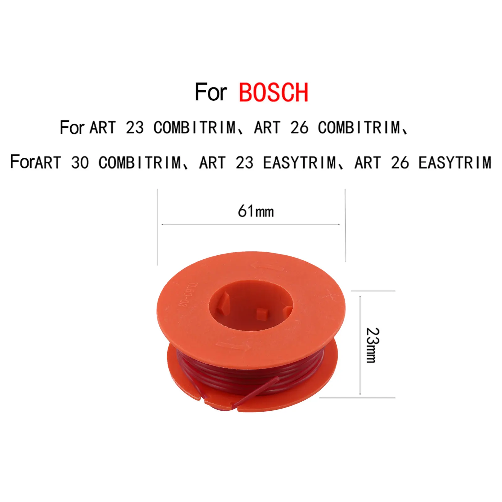 F016800175 Replacement Spool For For Bosch ART 23 COMBITRIM ART 26 COMBITRIM ART 30 COMBITRIM with 1.5mm Round Line 10M per Reel