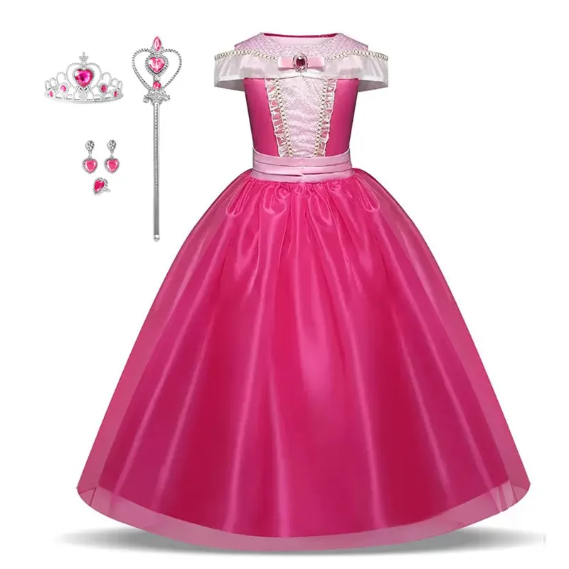 

Платье принцессы, розовый набор-трансформер, идеально подходящий для праздничных ролевых игр, карнавальных вечеринок, подарок для наряда