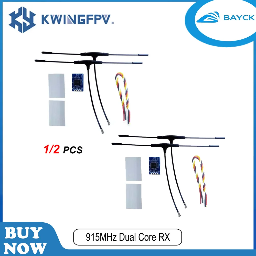 BAYCK ELRS Receivers 915Mhz Dual Core RX Antenna ExpressLRS RX TCXO ELRS Support SBUS / CRSF For FPV Racing Drone