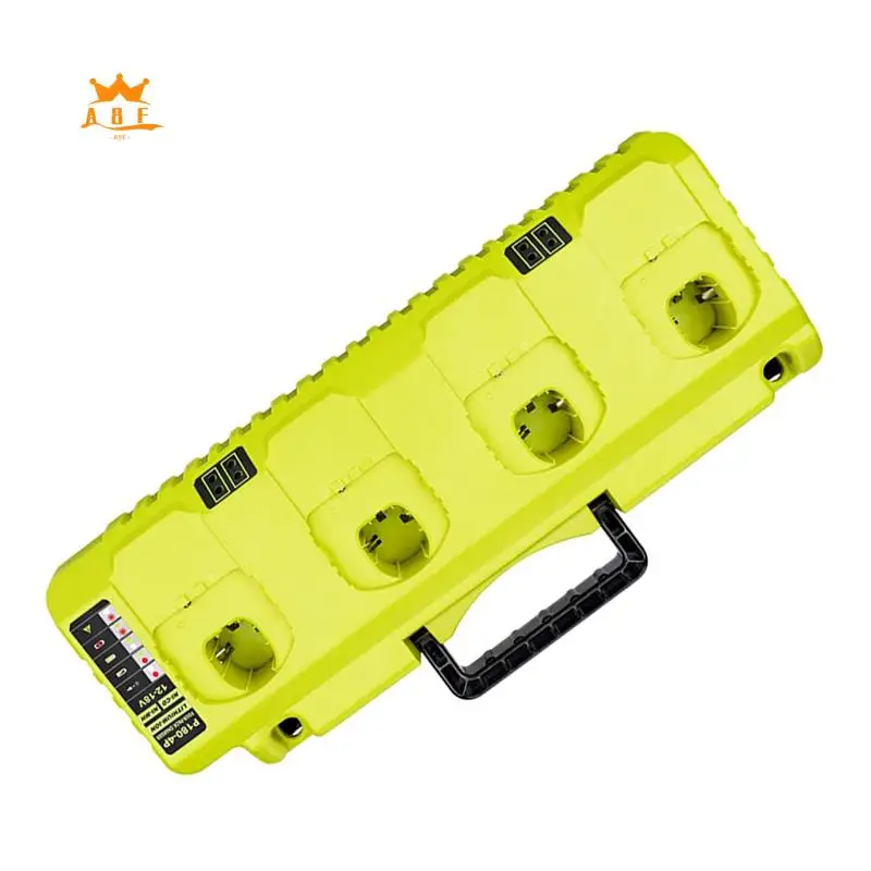

A08E-320W Battery Fast Charger 4-Port 3A For Ryobi Power Tool 18V Ni-Cd Ni-Mh Li- Batteries P109 PBP002 With Dual USB