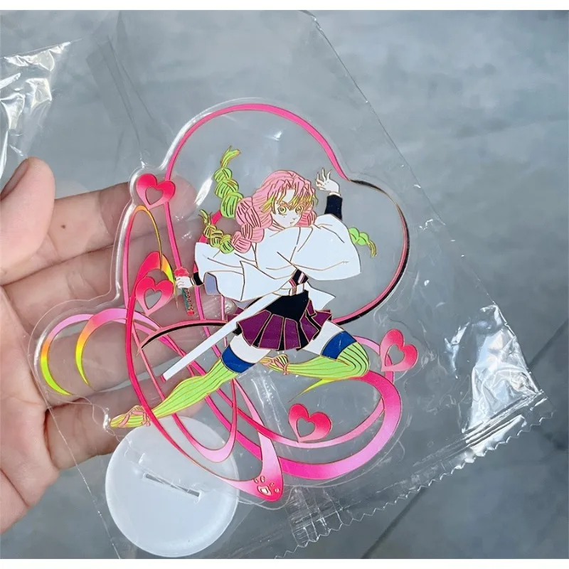 Urocze figurki akrylowe Demon Slayer Kanroji Mitsuri, figurki anime, dekoracje na biurko do samochodu, modele, zabawki dla dzieci, prezenty urodzinowe