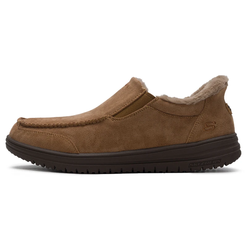 

Skechers Men's Sneakers, Low-Top, Comfortable, Lightweight, Fashionable, Trendy, Slip-On Casual Shoes for Men 205606-Tan