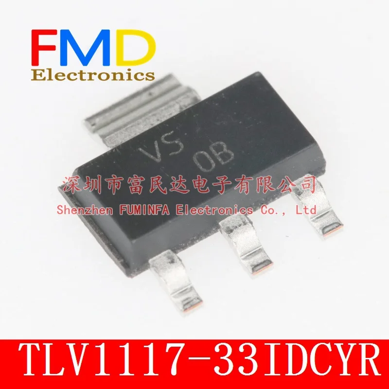 10PCS/LOT  Linear voltage regulator (LDO) TLV1117-33IDCYR TLV1117-33 SOT-223 Texas Instruments