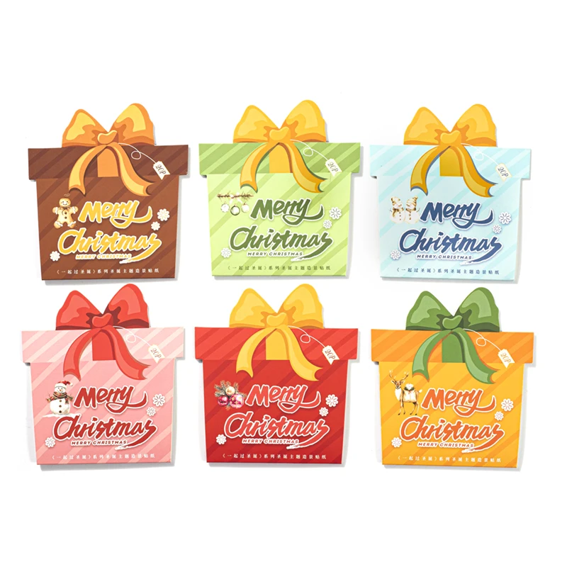 

6 упаковок/лот, серия «Давайте святкуем Рождество вместе», милая ретро-декоративная наклейка для домашних животных