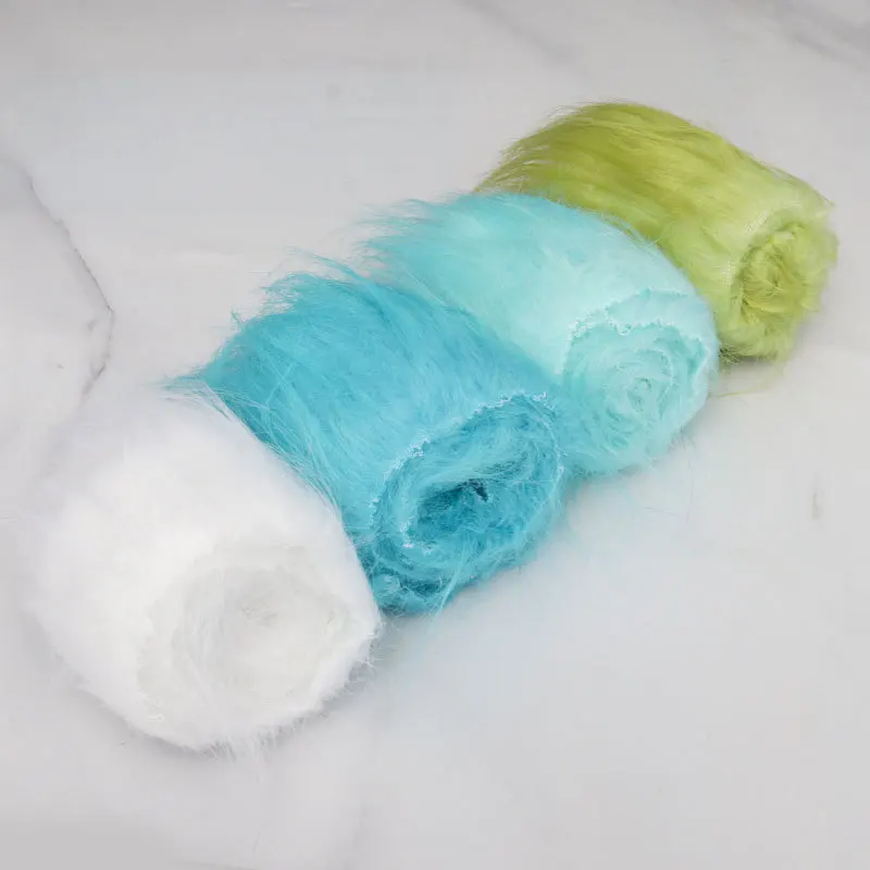 14 Colours Pure Plush Cloth Imitating Faux Fur for Needlework Polyester Cotton Doll Hair Plush Stuffed Fabric Hand Decorated