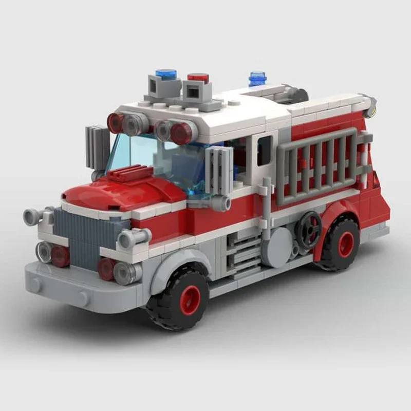 Moc Building Bricks City Car Model Forest Service Fire Truck Technology Modular Blocks Gifts Toys For Childen DIY Sets Assembly