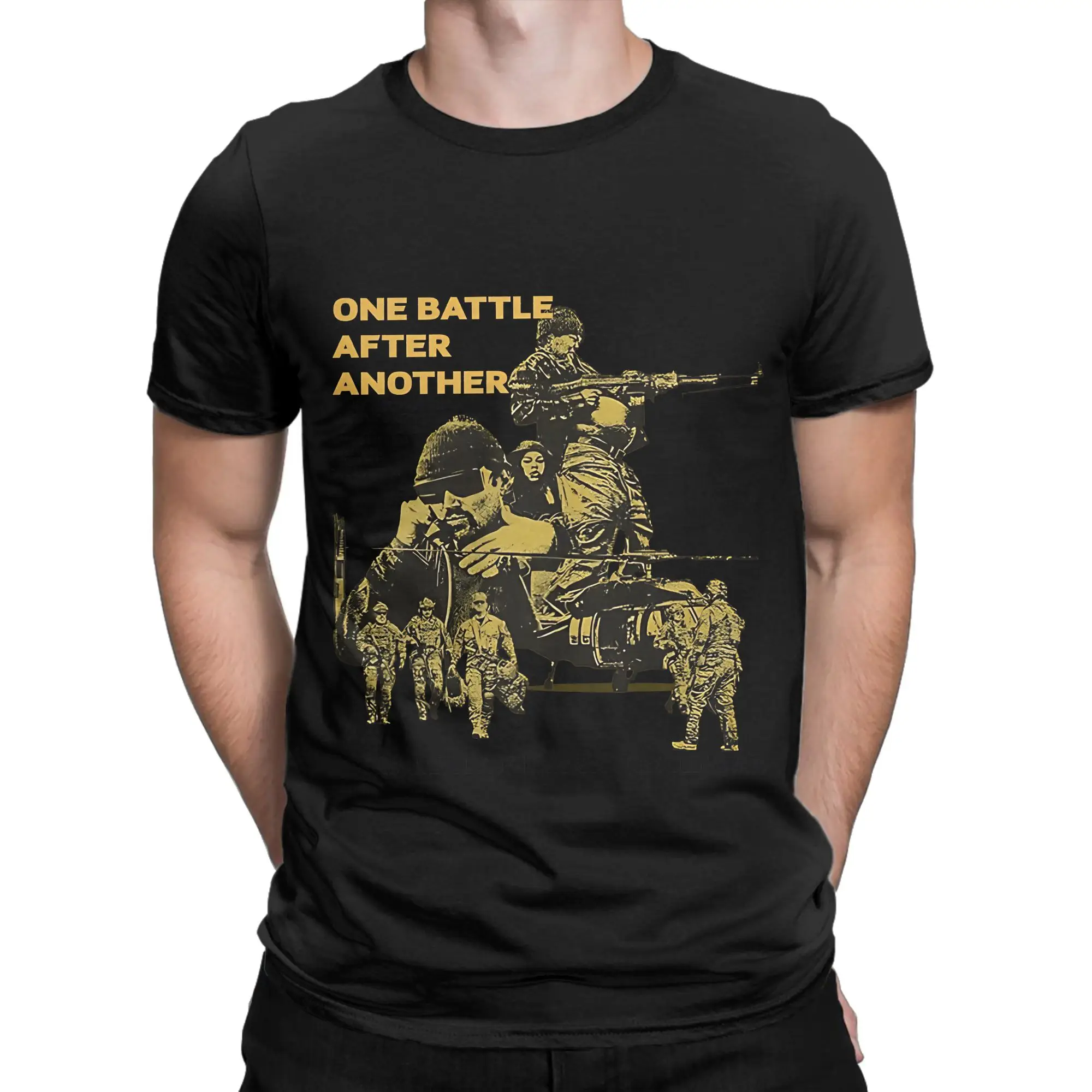 One Battle After Another by PT Anderson Novelty 100% Cotton T-Shirt One Battle After Another Tops Tees For Men
