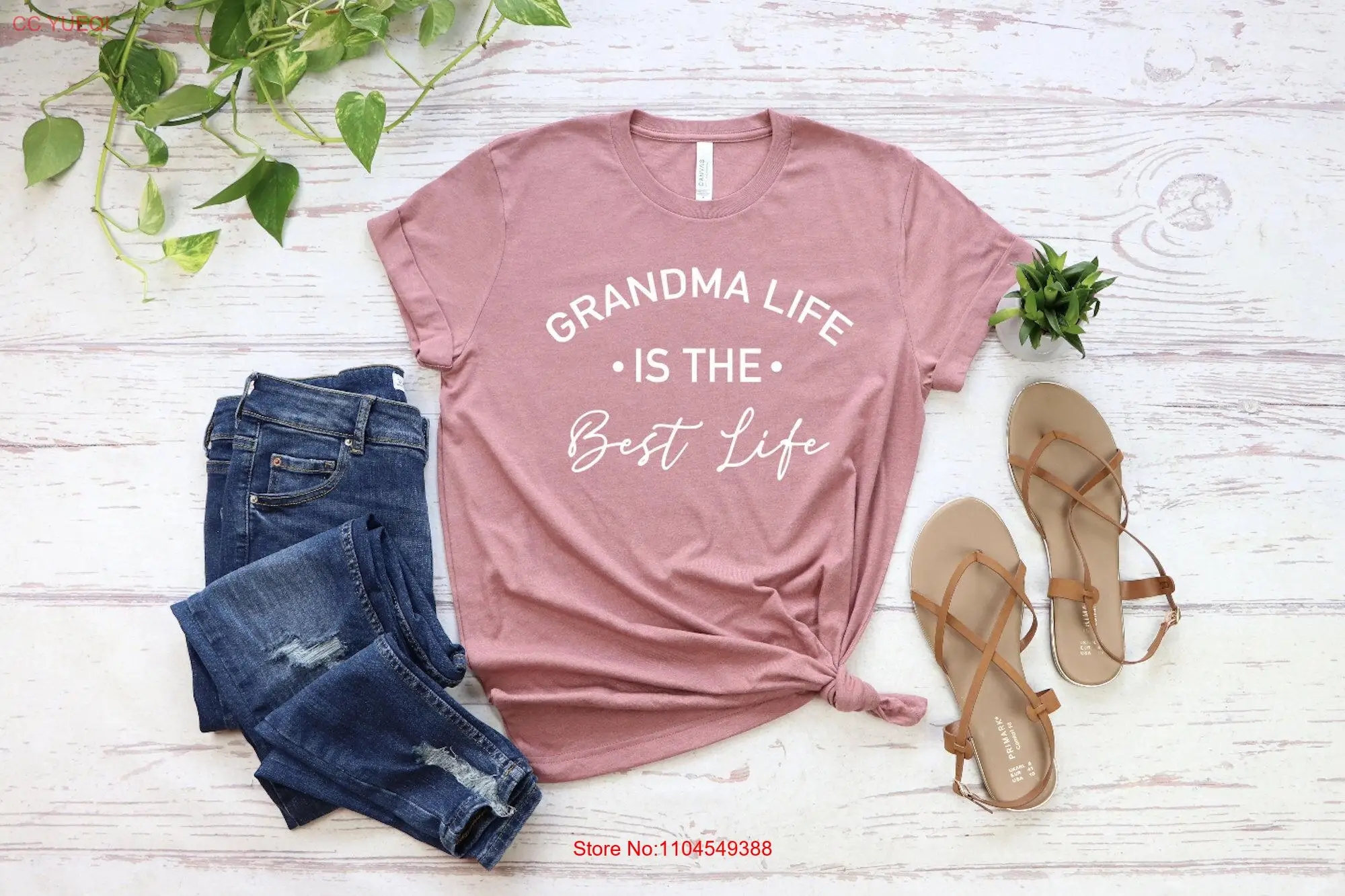 

Grandma Life is Best Cool T Shirt Pregnancy Reveal New Mothers Day Christmas for Grandmas long or short sleeves