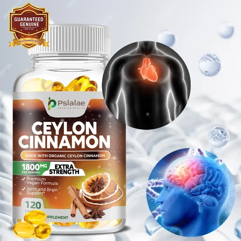 Ceylon Cinnamon Made with Organic Ceylon Cinnamon 1800 Mg - A Natural Antioxidant That Provides Heart Support