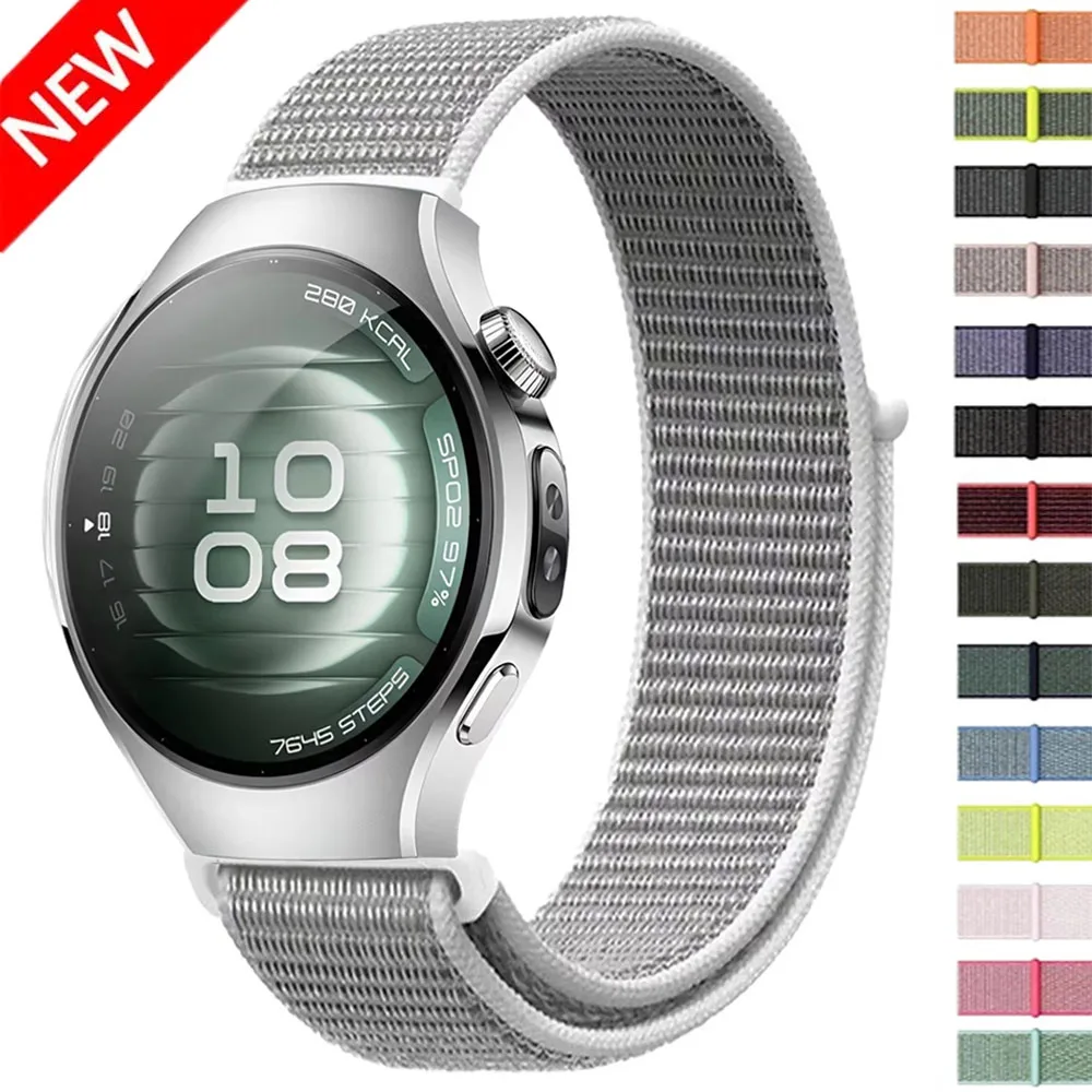

18mm Nylon Loop Strap For Huawei Watch 5/ GT5 Pro 42mm Fashion Breathable Bracelet Wristband Huawei Watch GT5 GT4 41mm Wristband