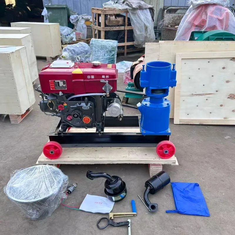 

(Marine shipping customization) 8 horsepower diesel feed pellet machine for livestock farming, chicken, duck, goose feed pellet