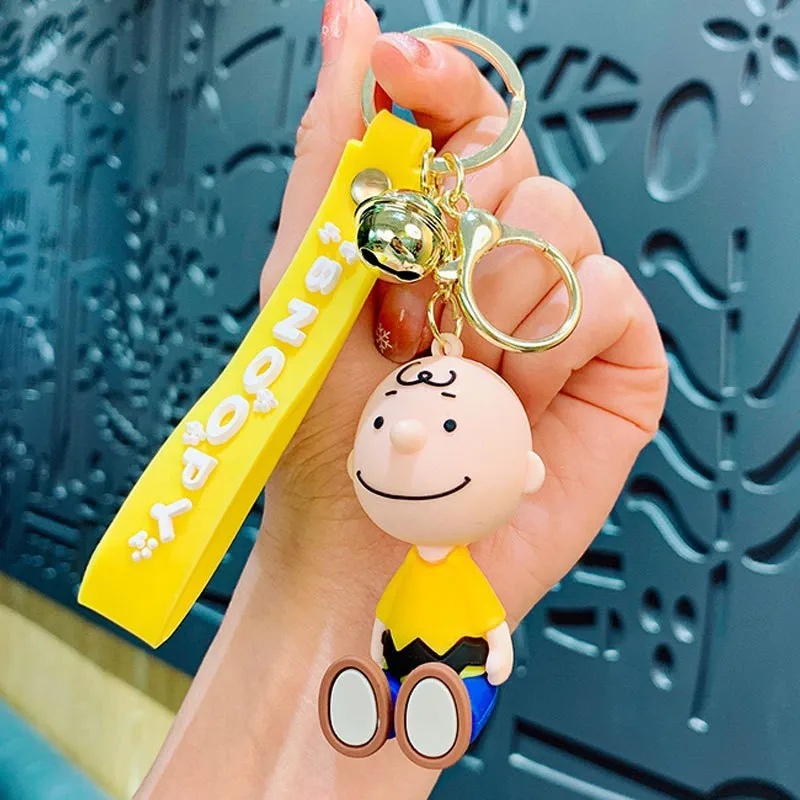 New Snoopy Charlie Cartoon Anime Keychain Bag Pendant Keychain Accessories Schoolbag Cute Decoration Kids Birthday Gifts