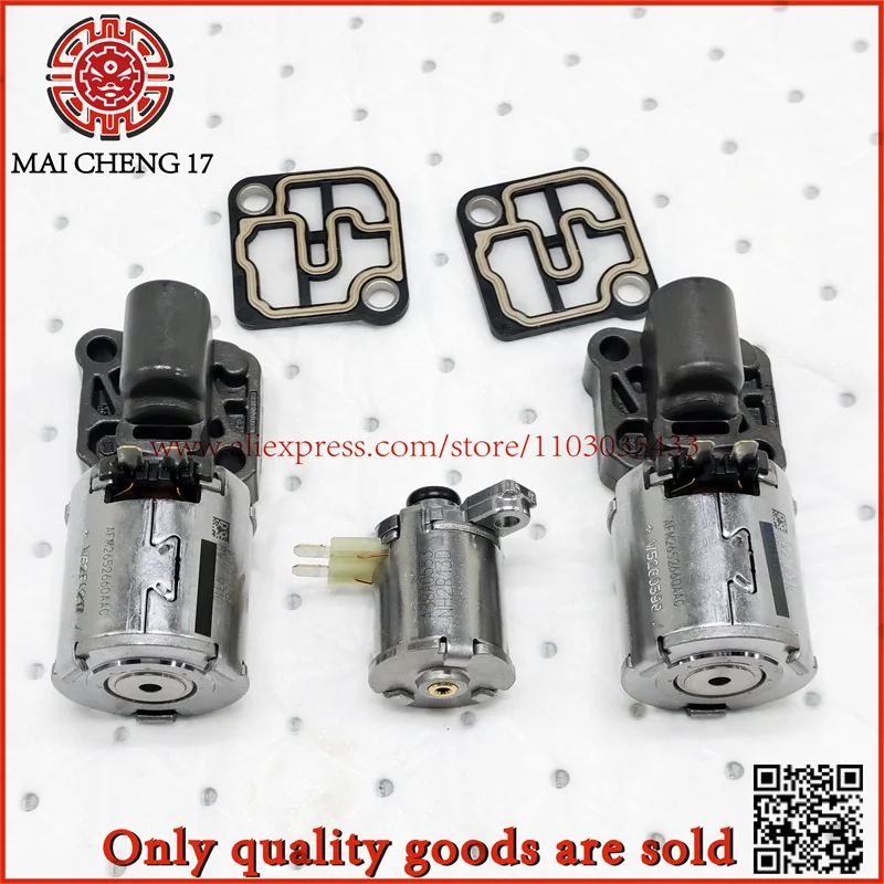 

High Quality 0B5 DL501 DQ500 7 Speed Transmission Solenoid with Gasket For Audi A4 A5 A6 A7Q5 2008-2011 0B5 DQ500 Solenoid valve