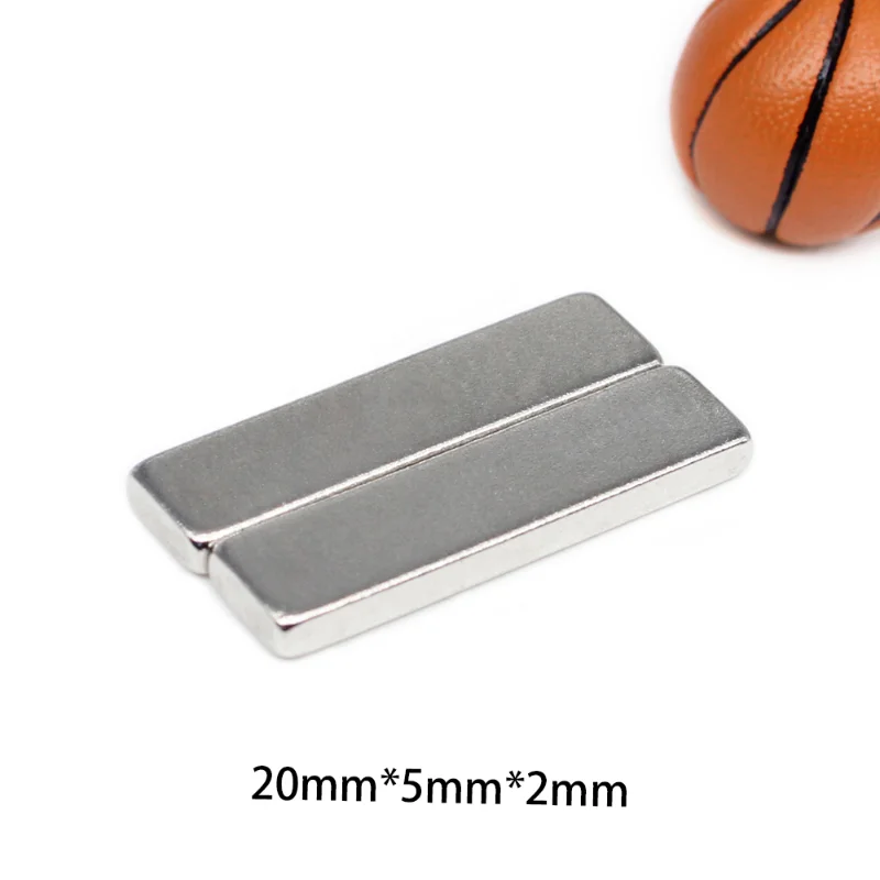 10/20/50/100/150/200PCS 20x5x2 Strong Block Magnets N35 Permanent Neodymium Magnet 20*5*2 Rectangular Rare Earth Magnet 20x5x2mm