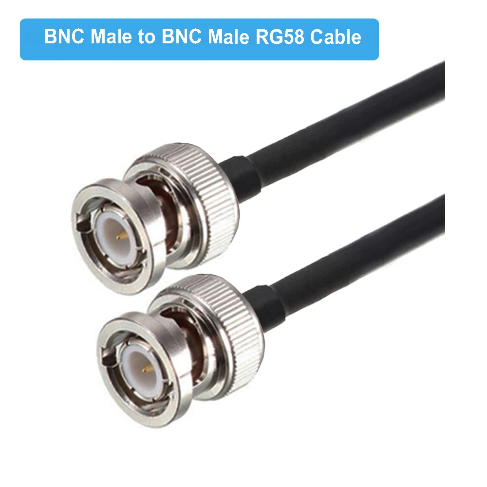 RF Coaxial BNC Male to BNC Male Plug RG316 / RG174 / RG58 Cable 50 Ohm Crimp Connector Dual BNC Male Plug Wire 0.5M 1M 2M 5M 10M