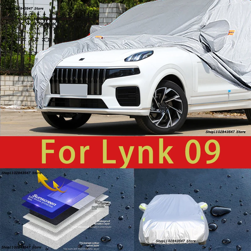 

For Lynk 09 Outdoor Protection Full Car Covers Snow Cover Sunshade Waterproof Dustproof Exterior Car accessories