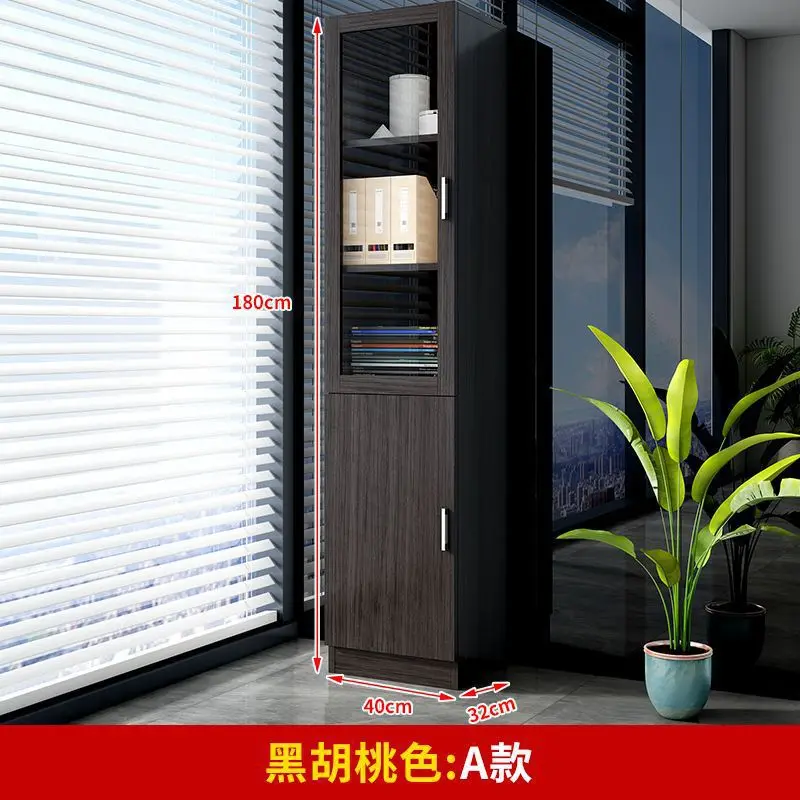 Safe Office With Lock Glass Storage Cabinet Bookshelf Free Combination
