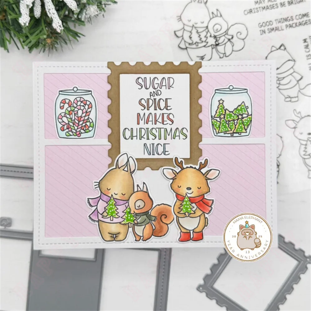 عيد الميلاد الإطار الإبداعية تخفيضات الصلب يموت قطع معدنية يموت وختم DIY بها بنفسك ألبوم سكرابوكينغ ورق الحرف بطاقة الديكور جديد