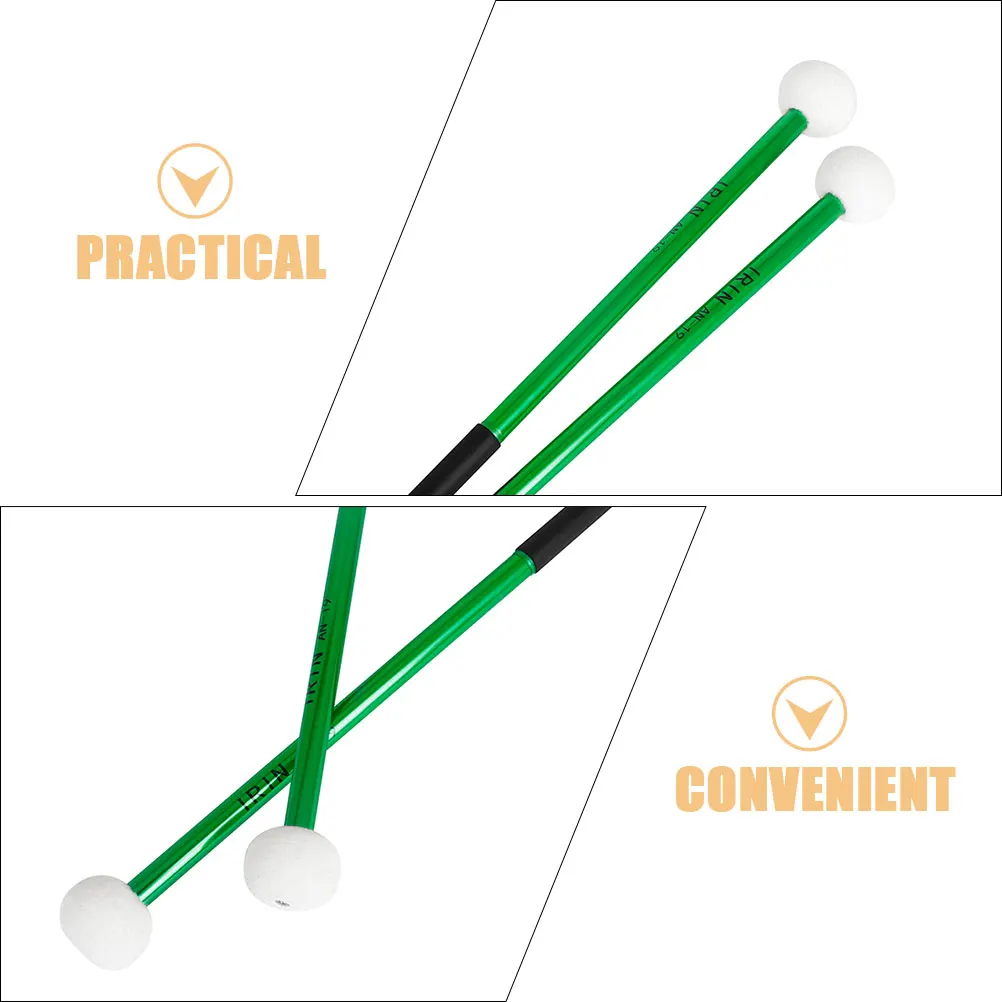 

Aluminum Alloy Drumsticks Beginner Marching for Students Felt Drummer Lightweight Percussion Bank