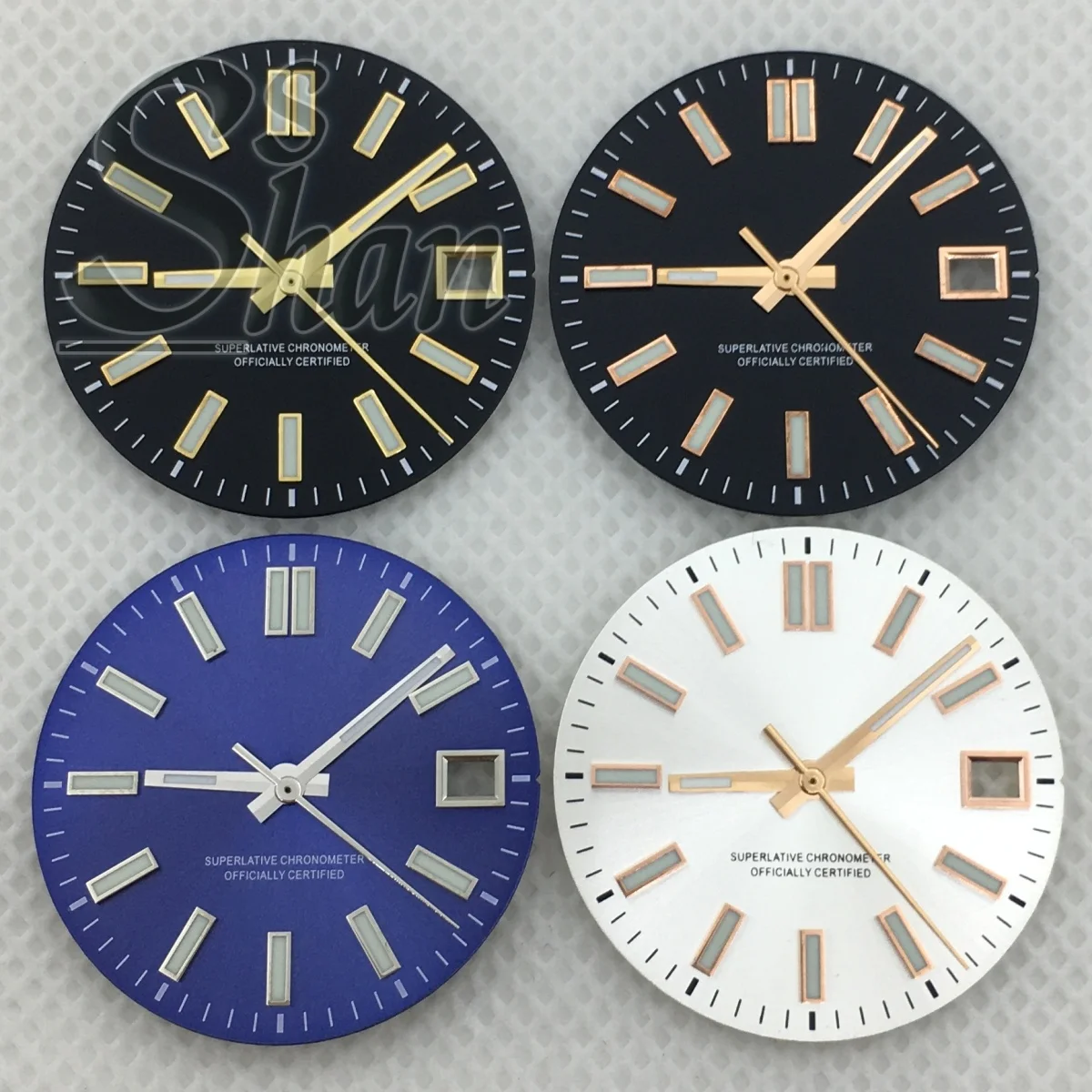 29mm dial C3 luminous multicolor dial and hands suitable for NH36 NH35A movement accessories. 3 o'clock position date window.