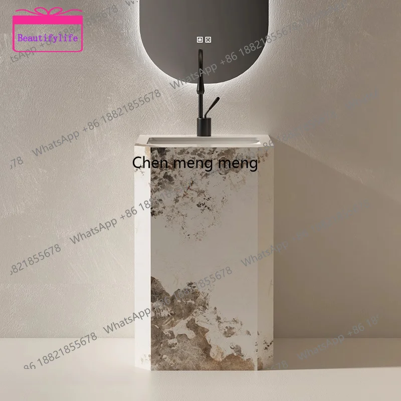 

YL rock slab, column type washbasin, balcony washbasin floor type, integrated washbasin