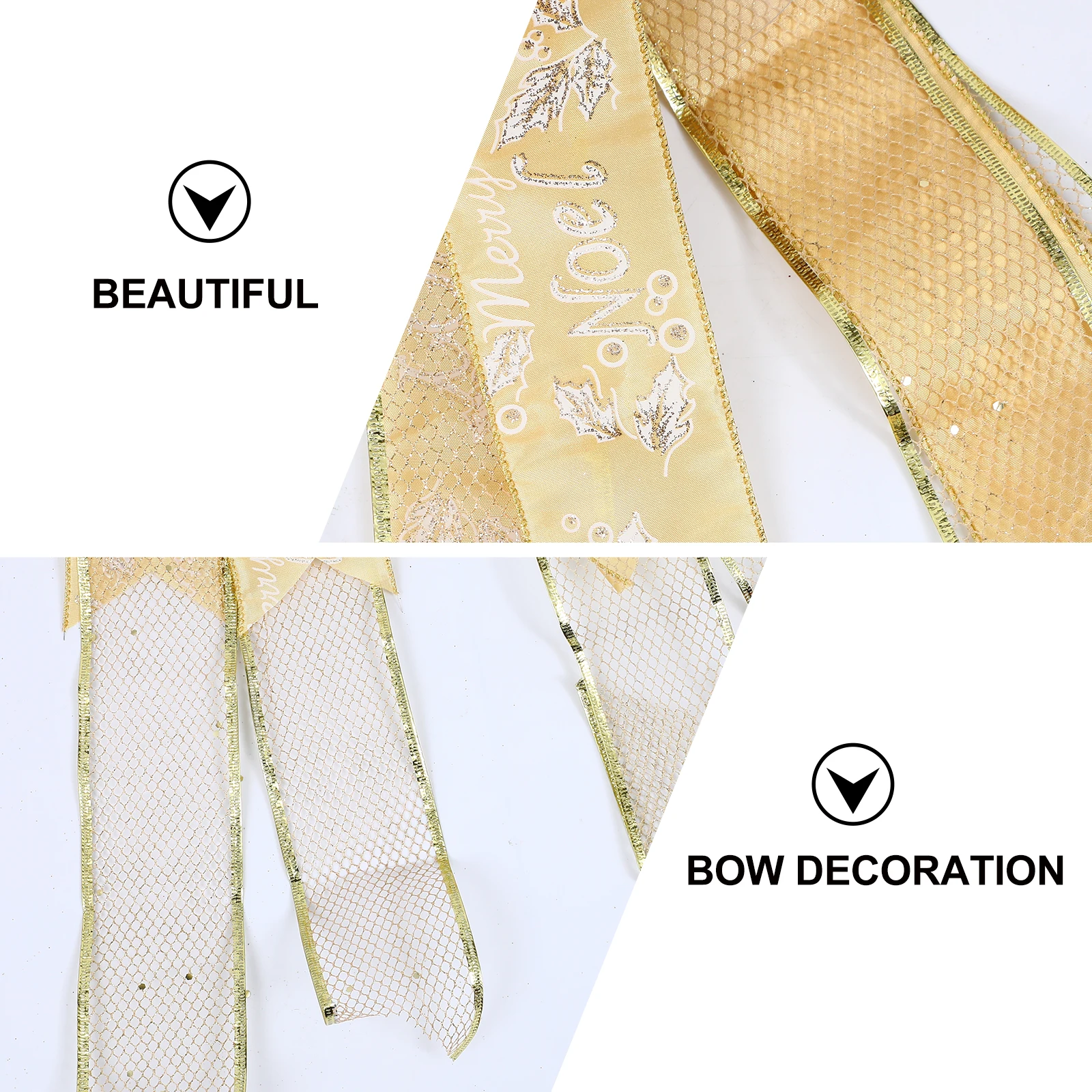 

1pc Bowknot Tree Christmas Tree Decor Christmas Decor Festive Treetop Adornment Holiday Party Decoration For Home Celebration