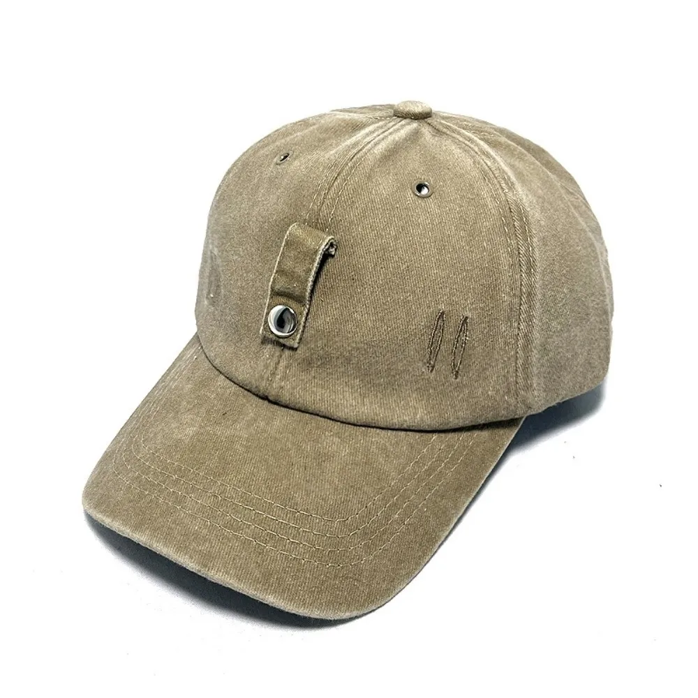 

Fashiion Adjustable Sunglasses Baseball Cap Solid Color Sun Protection Peaked Cap Cotton Washed Sunglasses Cap Men