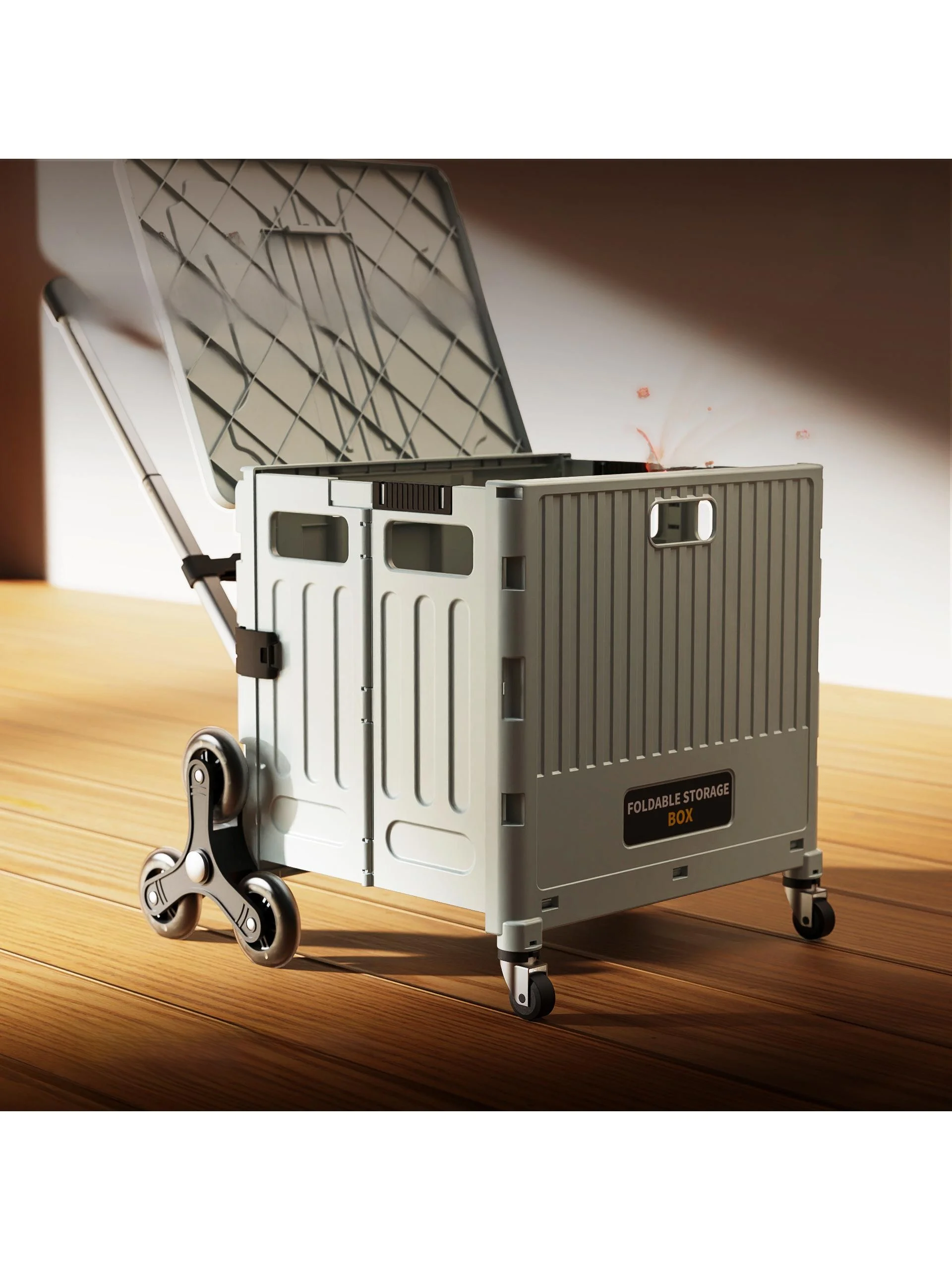 

Durable Large Capaci Hand-Pulled op Cart for ly People Portable Foldable Plastic Market Basket Stair Climbing