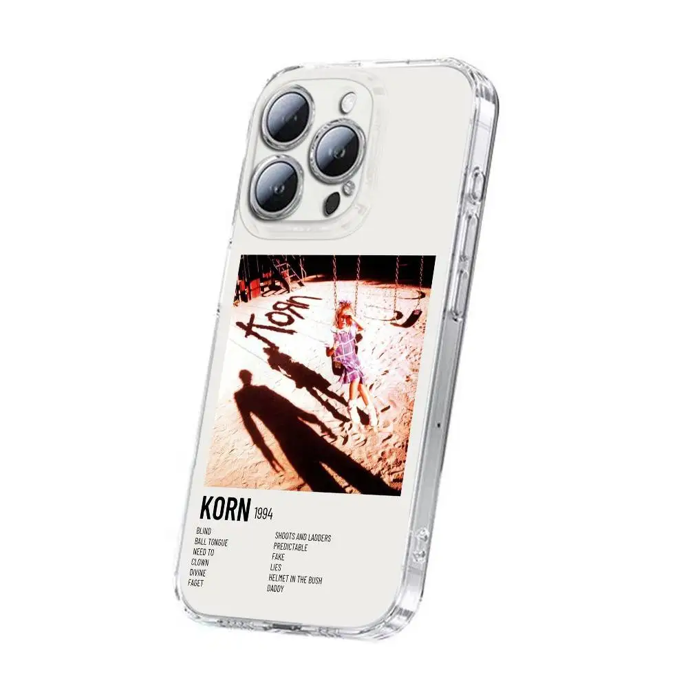 K-Korn Issues Follow the Leader Funda de teléfono para iPhone 17,16,15,14,13,12,11,Plus,Pro,Max,Plus,E,Air,Mini transparente