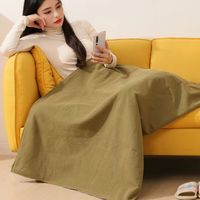 New Wearable USB Electric Heated Blanket Washable Portable Heating Lap Blanket 3 Heating Levels Leg Cover Household