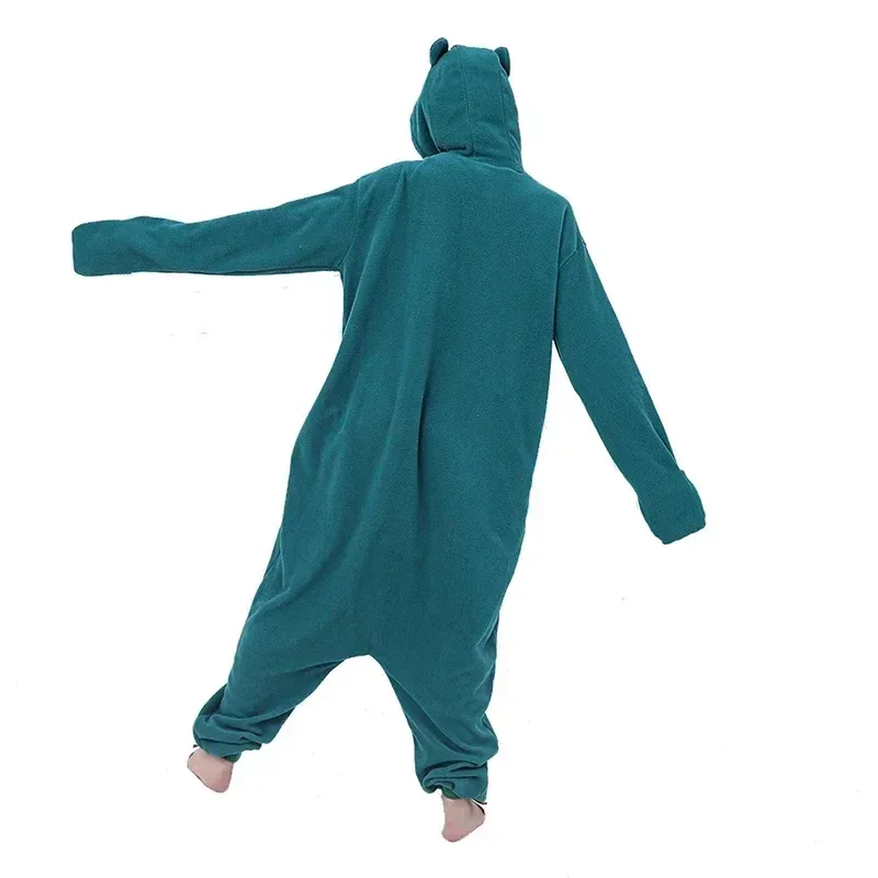 Cartoon Cosplay Adult Kigurumi Blue Sleepwear Anime Onesies Pajamas Halloween Christmas Party Unisex Fashion Couple Outfit