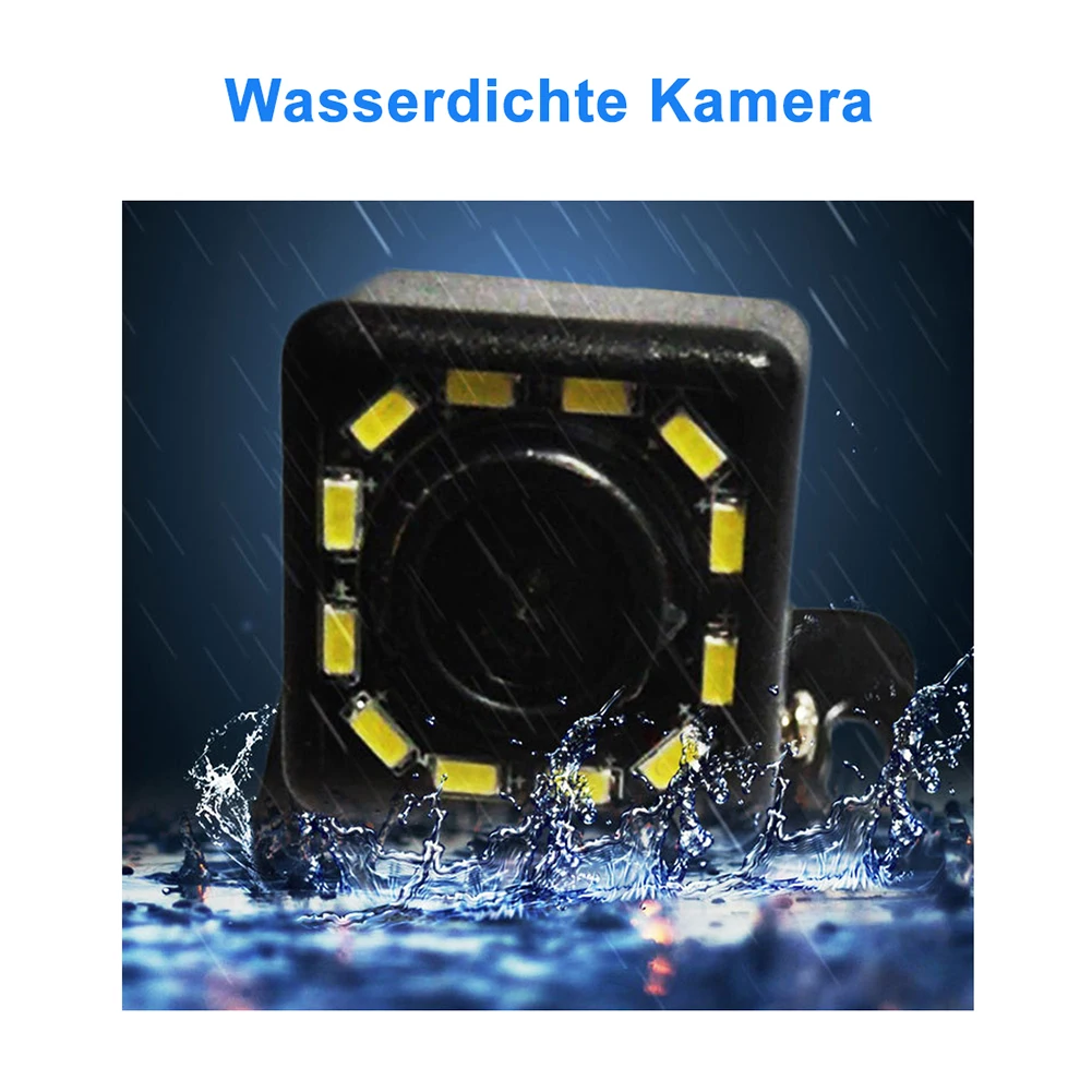 4,3 Zoll Rückansicht-Display-Monitor, sicheres Parken, Rückfahr-TFT-LCD-Farbdisplay, Monitor, schwarz, unterstützt Autokamera