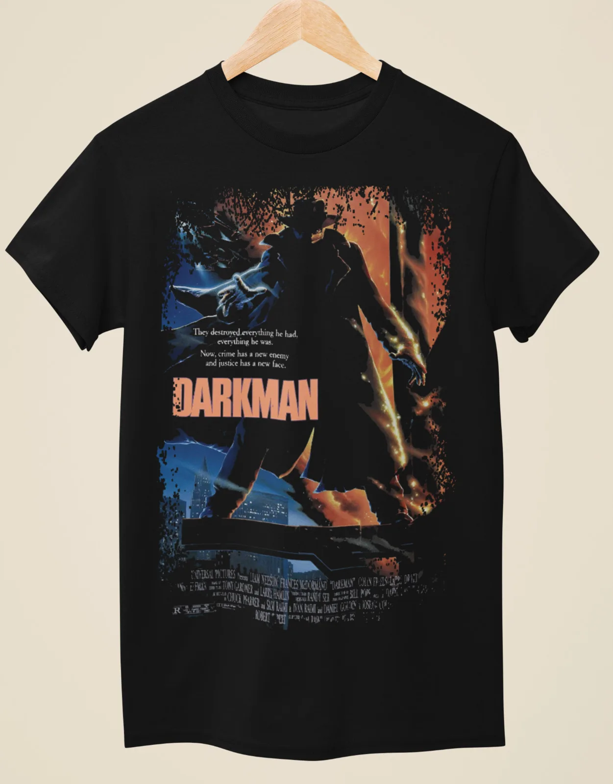 

Darkman - Movie Poster Inspired Unisex Black T-Shirt