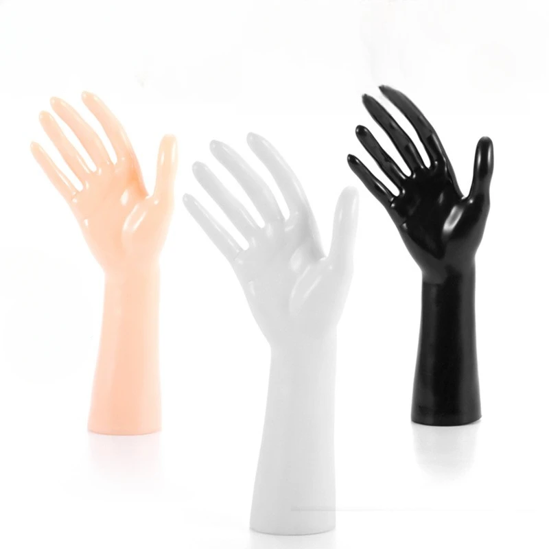 

Glossy Female Mannequin Hand Model for Jewelry Display Rings Bracelet Realistic Nails Manikin